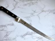 img 1 attached to Ergonomic Santoku Knife 7In KITAKAMI X50CrMoV15 Steel Non-Slip Handle - FISSMAN Multipurpose Stainless Steel Kitchen Knives review by Jennifer Johnson