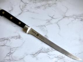 img 5 attached to Ergonomic Santoku Knife 7In KITAKAMI X50CrMoV15 Steel Non-Slip Handle - FISSMAN Multipurpose Stainless Steel Kitchen Knives