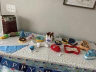 картинка 1 прикреплена к отзыву Celebrate Your Pup'S Big Day With TCBOYING'S 11-Piece Dog Birthday Set – Blue Bandana, Hat, Scarf, Flags, Balloons & More! от Byron Patil