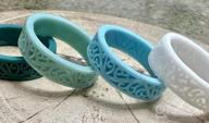 img 1 attached to Kauai Kids Matching Friendship Rings: Soft Silicone Fun for Girls and Boys by a Leading Brand with Latest Artist Design Innovations and Comfortable Fit review by Jerome Pernell