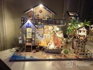 img 1 attached to DIY Miniature Dollhouse Kit - 1:24 Scale Beachside Bungalow W/ Furniture & Dust Proof | Great Handmade Crafts Gift For Birthday Thanksgiving Christmas review by Patricia Williams