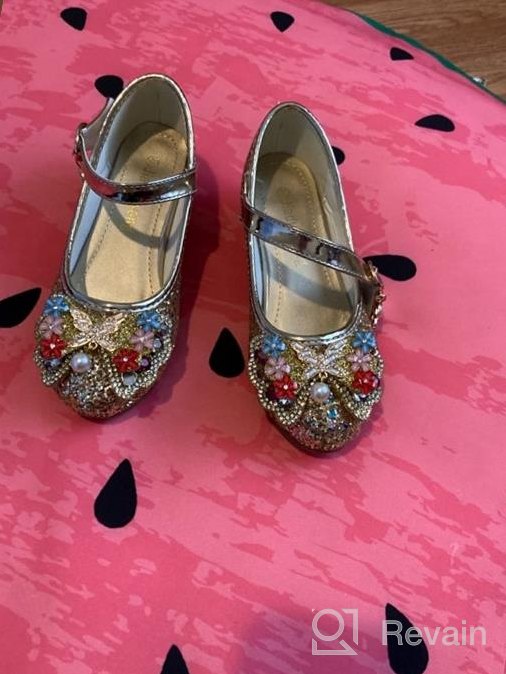 img 1 attached to 👑 YING LAN Cosplay Wedding Princess Girls' Shoes: Elegant Flats for Young Fashionistas review by Mike Kimball