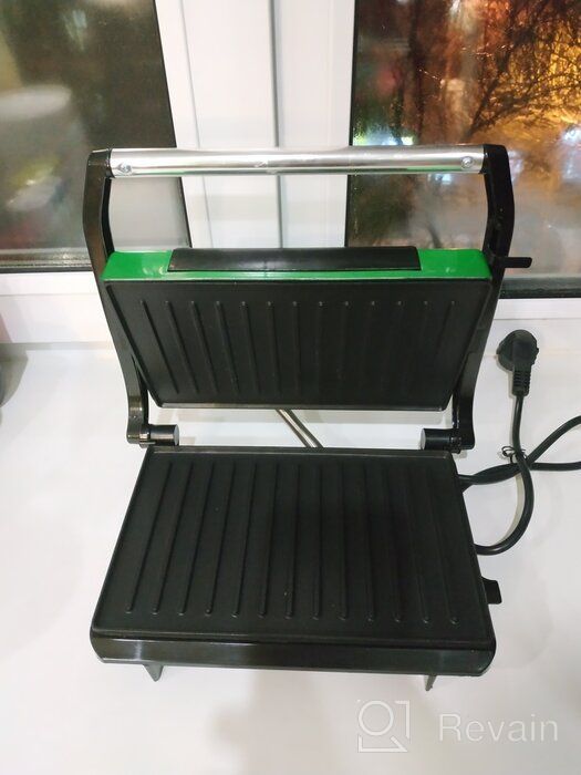 img 1 attached to Sandwich maker Kitfort KT-1609 Panini Maker, red review by Edyta Banach ᠌
