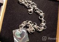 img 1 attached to Stainless Steel Mother Daughter Bracelets With Heart Charm - Birthday Gifts For Women review by Tracy Nuy