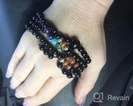 img 1 attached to 7 Chakra Stone Japa Mala Wrap Bracelet Necklace - COAI 108 review by Rachel Wilder