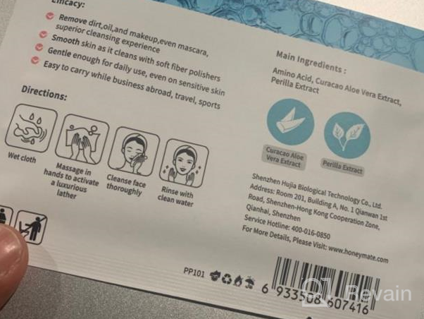 img 1 attached to Honeymate Daily Facials, Clean Makeup Removing Face Cleansing Towels, 5-In-1 Water Activated Tissue Cloths, Individually Packaged,Degradable,Large Size 60 Count review by Kenny Outlaw