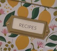 img 1 attached to Organize Recipes In Style With Lemon Recipe Box - 60 Cards, 15 Dividers & Wooden Holder! review by Rob Sanchez