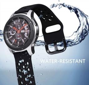 img 1 attached to Улучшите свои Galaxy Watch 3 с помощью набора из трех ремешков Surace Soft Silicone Sport Band с быстрыми штырьками для снятия