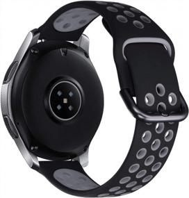 img 3 attached to Улучшите свои Galaxy Watch 3 с помощью набора из трех ремешков Surace Soft Silicone Sport Band с быстрыми штырьками для снятия