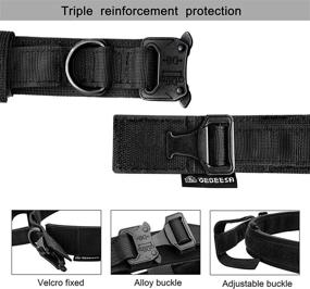 img 1 attached to Tactical Dog Collar Adjustable Military