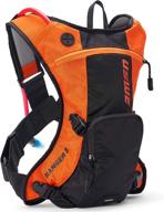 🏍️ uswe ranger 3l: the ultimate hydration pack for enduro and off-road motorcycles - bounce free, orange black логотип