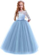 princess vintage bridesmaid communion birthday dresses for girls: timeless and elegant clothing logo