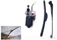 🚜 qarmar universal electric utv windshield wiper motor kit for kawasaki mule teryx polaris ranger rzr kubota rtv - 12v, 90 degree wipe sweep, hard coated polycarbonate логотип