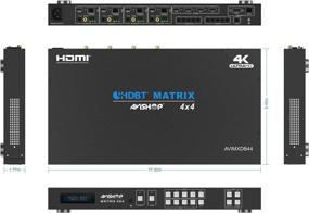img 3 attached to AVIshop 4X8 4X4 4KHDBaseT HDMI Matrix Switcher W/ 4 PoC HDBasT Receivers (CAT5E Or CAT6). HDCP2.2 HDTV Routing Selector SPDIF Audio Control 4 Savant Home Automation With Bi-Directional IR (Matrix+4RX)