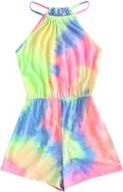 soly hux spaghetti striped multicoloured girls' clothing ~ jumpsuits & rompers logo