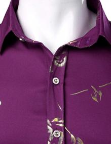 img 2 attached to Stand Out In Style With ZEROYAA'S Hipster Gold Rose Print Dress Shirts For Men