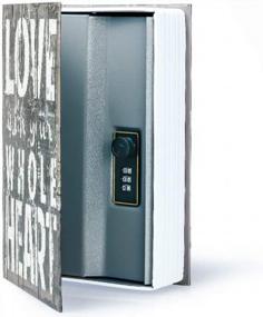 img 3 attached to Secret Dictionary Book Safe With Combination Lock - Love Style Code, Diversion Hidden Cash Safe Box For Valuables Protection (Medium Size)