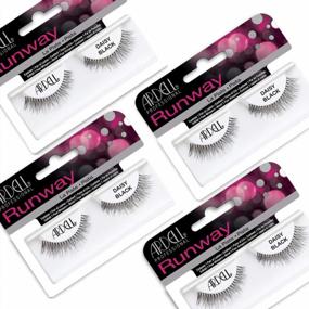 img 4 attached to 4 Pack Of Ardell False Eyelashes Daisy Black - Enhance Your Look!