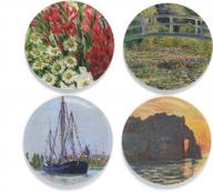 добавьте цветочный штрих с помощью buttonsmith monet gladiolas tinker top set для tinker reel® badge reel - сделано в сша логотип