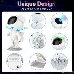 img 3 attached to FXLPOWER Astro Alan Star Projector - Galaxy Projector Night Lights for Kids' Baby Room, Bedroom, Living Room, and Game Room | Remote Control and Timer Function Included