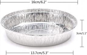img 3 attached to Beasea 6" Aluminum Foil Pie Pan, 50 Pack Pie Tin Disposable Tart Pans Mini Pie Pans Aluminum Foil Tins Plates Baking Foil Pans For Pizza Pies Quiche