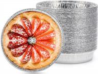 beasea 6" aluminum foil pie pan, 50 pack pie tin disposable tart pans mini pie pans aluminum foil tins plates baking foil pans for pizza pies quiche логотип
