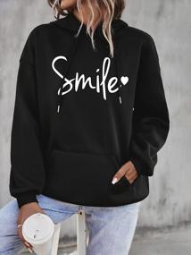 img 2 attached to Stay Fashionable And Comfortable With Milumia Letter Graphic Hoodie For Women