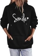 stay fashionable and comfortable with milumia letter graphic hoodie for women logo