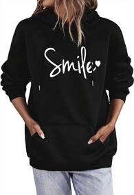 img 4 attached to Stay Fashionable And Comfortable With Milumia Letter Graphic Hoodie For Women