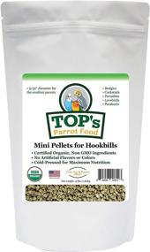 img 4 attached to 🐦 Organic Mini Pellets Bird Food by TOP's, Ideal for Budgies, Cockatiels, Parrotlets, Lovebirds, and Parakeets - Non-GMO, Free of Peanut, Soy & Corn - USDA Certified