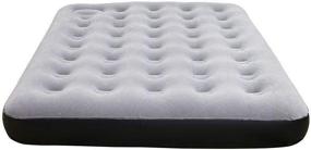 img 4 attached to Full Size NTK Ecologic Airbed With Emergency Built-In Foot Pump - 74"X30"X9