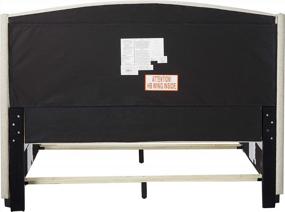 img 2 attached to Pulaski Queen Upholstered Bed In Linen - 83" X 68.5" X 51" Shelter Back Design