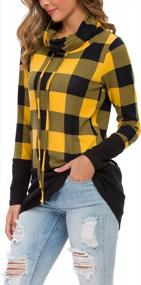 img 2 attached to LAINAB Women'S Casual Loose Long Sleeve Tunic Sweatshirt Blouse Tops - Perfect For Everyday Wear!