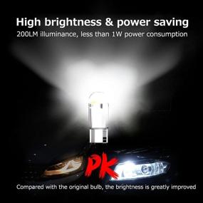 img 1 attached to 🚗 30PCS T10 Car LED Bulb: 194 161 168 921 2825 158 c194 192 - Bright White Interior Light, License Plate & Marker Lamp, 12V