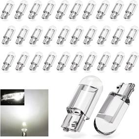 img 4 attached to 🚗 30PCS T10 Car LED Bulb: 194 161 168 921 2825 158 c194 192 - Bright White Interior Light, License Plate & Marker Lamp, 12V