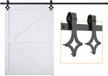 upgrade your home with skysen's 7.5ft black rhombic shape sliding barn door hardware track kit for single door logo