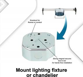 img 1 attached to Ciata Lighting Saf-T-Brace for Ceiling Fans, 3 Teeth, Twist-Lock Design (Pack of 3)