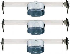 img 4 attached to Ciata Lighting Saf-T-Brace for Ceiling Fans, 3 Teeth, Twist-Lock Design (Pack of 3)