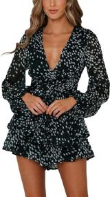 img 3 attached to AIMCOO Womens Jumpsuits Sleeves Rompers Women's Clothing ~ Jumpsuits, Rompers & Overalls