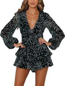 img 2 attached to AIMCOO Womens Jumpsuits Sleeves Rompers Women's Clothing ~ Jumpsuits, Rompers & Overalls