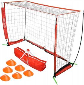 img 4 attached to Score Big With GoSports Elite Soccer Goals - Choose Your Size And Get 6 Training Cones And Portable Case!