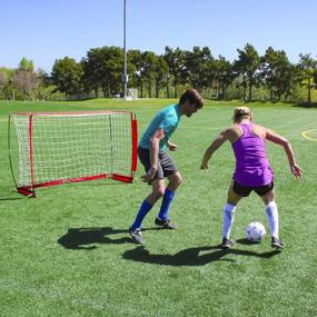 img 3 attached to Score Big With GoSports Elite Soccer Goals - Choose Your Size And Get 6 Training Cones And Portable Case!