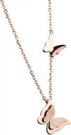 ожерелье с подвеской в ​​виде бабочки для девочек и женщин - идеальный подарок от wdshow логотип