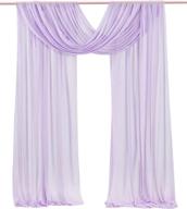 enhance your wedding vibe with 6 yards of light purple sheer fabric drapery for wedding arch and ceiling swag decoration логотип