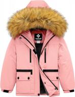 gemyse girls водонепроницаемая лыжная снежная куртка ветрозащитная зимняя флисовая куртка с капюшоном логотип