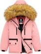 gemyse girls waterproof ski snow jacket windproof winter fleece hooded jacket logo