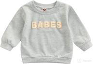 одежда для младенцев letter pullover sweatshirt логотип