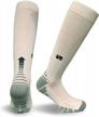 compression socks with italy-patented technology, size small, color white by vitalsox logo