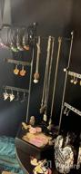 картинка 1 прикреплена к отзыву Ореховый стенд с регулируемой высотой для ювелирных изделий: хранит и показывает ожерелья, серьги, кольца, браслеты на 6 ярусах. от Greg Wilkerson