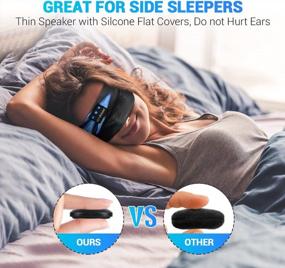 img 3 attached to LC-Dolida Sleep Headphones Bluetooth Headband, Rocket Bluetooth Headband Headphones Wireless Sleeping Headphones Bluetooth Sport Headband Music Headsets With Microphone Handsfree Gifts For Men Boys